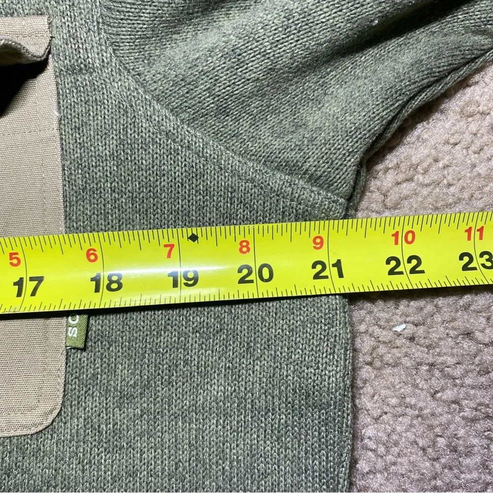 Howler Brothers Dispatch Pullover Fleece 1/4 Zip Sweater Men’s Size S Green - Picture 4 of 5